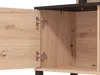 Vente-unique - NUJA TV unit Holz, Platte SchwarzBeige - B 40 cm x H 167 cm x L 208 cm Bild 5