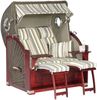 SunnySmart Garten-Strandkorb Rustikal 500 PLUS COMFORT 3/4-Liegemodell 2-Sitzer XL cappuccino/taupe/ Bild 3