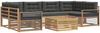vidaXL Outdoor-Sofagarnitur 7 pcs Weiß und Anthrazit Polyester 3390137 Bild 2