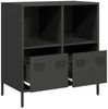 vidaXL Sideboard Schwarz 68x39x73,5 cm Kaltgewalzter Stahl 851358 Bild 5