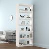 Bücherregal | Standregal Weiß 80x30x199,5 cm Massivholz Kiefer Bild 3