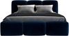 Polsterbett STAR 180x200 ohne Matratze mit Bettkasten und Lattenrost. Farbe: Blau 11 Bild 3