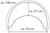 Theraline Stillkissen der Plüschmond Grau Bild 5
