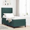 vidaXL Boxspringbett mit Matratze Dunkelgrün 80x200 cm Samt 3341981 Bild 1