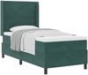 vidaXL Boxspringbett mit Matratze Dunkelgrün 80x200 cm Samt 3341981 Bild 2
