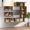 6-tlg. TV-Schrank-Set Räuchereiche Holzwerkstoff [3114555] Bild 3