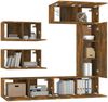 6-tlg. TV-Schrank-Set Räuchereiche Holzwerkstoff [3114555] Bild 4