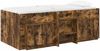 vidaXL Loft Bettgestell mit Schrank mit Tür 3 pcs Geräucherte Eiche 3423370 Bild 2