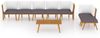 vidaXL 8-tlg. Garten-Lounge-Set mit Kissen Massivholz Akazie 3087017 Bild 3