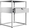 VCM Nachttisch Flokas 919896 Weiß H. 55 x B. 45 x T. 40 cm Bild 2