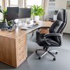 hjh OFFICE XXL Drehstuhl BRENTON XXL Kunstleder Schwarz Bild 2