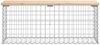 vidaXL Gartenbank aus Gabionen 103x31,5x42 cm Massivholz Kiefer 834350 Bild 3