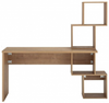Schreibtisch mit 4 offenen Fächern, Chalet Eiche, 142 x 60 x 154 cm Bild 3