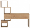 Schreibtisch mit 4 offenen Fächern, Chalet Eiche, 142 x 60 x 154 cm Bild 2