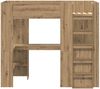 vidaXL Etagenbettgestell mit Schreibtisch Artisan-Eiche 90 x 190 cm 3410442 Bild 5