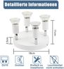 ZMH LED Deckeneinbaustrahler Weiß - 4 Schwenkbare GU10 Metallspots Moderne Deckenlampe für Wohnzimmer, Schlafzimmer, Küche, Flur, Esszimmer Bild 3