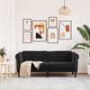 vidaXL Sofa 2-Sitzer Schwarz Samt 372580 Bild 3