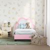 vidaXL Kinderbettgestell mit Kopfteil Rosa 70 x 140 cm PU 42011169 Bild 3