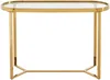 Vente-unique - JOLINY Konsole Glas TransparentGold - B 40 cm x H 78 cm x L 120 cm Bild 2