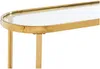 Vente-unique - JOLINY Konsole Glas TransparentGold - B 40 cm x H 78 cm x L 120 cm Bild 4