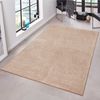 Kurzflor Teppich Pure Uni Taupe Creme - 160x240x1,3cm Bild 3