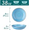 vancasso Bonita Suppenschalen Set 6-tlg. Steingut Blau 38 OZ Bild 2