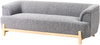 Beliani 'ALNOR' 3-Sitzer Sofa, Stoff Dunkelgrau Bild 5