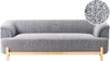 Beliani 'ALNOR' 3-Sitzer Sofa, Stoff Dunkelgrau Bild 2