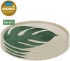 Koziol Teller-Set Connect Plate Monstera Leaf 4-tlg, Speiseteller, Kunststoff, Nature Desert Sand, 25. 5 cm, 1455700 Bild 2