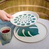 Koziol Teller-Set Connect Plate Monstera Leaf 4-tlg, Speiseteller, Kunststoff, Nature Desert Sand, 25. 5 cm, 1455700 Bild 4