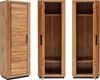 Lomadox Garderoben-Set GIUSTINO-06, (Spar-Set, 5-St, Garderobenbank Paneel Garderobenschrank Spiegel Kommode), in Wildeiche teilmassiv, geölt, schwarze Metallgriffe Bild 2