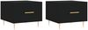 vidaXL Couchtische 2 Stk. Schwarz 50x50x40 cm Holzwerkstoff 829367 Bild 2