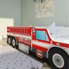 Kids Collective 'Feuerwehr' Autobett 80x160 cm, mit Rausfallschutz und Lattenrost Bild 4