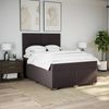 vidaXL Boxspringbett mit Matratze Dunkelbraun 140x200 cm Stoff 3292814 Bild 4