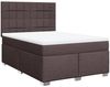 vidaXL Boxspringbett mit Matratze Dunkelbraun 140x200 cm Stoff 3292814 Bild 3