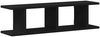 vidaXL Wandregale 2 Stk. Schwarz Eichen-Optik 75x18x20cm Holzwerkstoff 862060 Bild 5