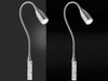 2er SET LED Bettlampen Silber dimmbar, zum Anschrauben, mit Stecker, Breite 4cm Bild 3