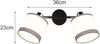 LED Wand- & Deckenstrahler mit Stoffschirmen in Weiß/Grau, Breite 35cm Bild 5