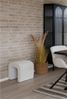 Pouf Nilla / Colma, Stoff, Weiß, 42 x 36 x 41 cm Bild 5
