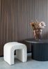 Pouf Nilla / Colma, Stoff, Weiß, 42 x 36 x 41 cm Bild 4