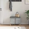 vidaXL Flurbank mit Kissen mit Speicher Betongrau 60 x 38 x 46 cm 891523 Bild 4