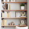 vidaXL Wandregal Hellbraun 100x20x4 cm Massivholz Eiche Behandelt 363678 Bild 2