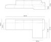 Micadoni Ecksofa Kaelle 5-Sitzer Rechts Chenille Over The Horizon Schwarz Bild 5