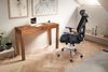 Schreibtisch Sheesham Massivholz 118x40x76cm mit Schublade Homeoffice platzsparend Bild 3