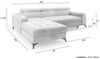 Ecksofa Schlafsofa Sofa AGNESA XS Stoff Salvador Dunkelblau Ottomane Rechts Bild 2