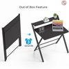 Klappbarer Schreibtisch Regal Keine Montage Schwarz 63x45x70cm Bild 4