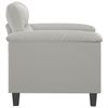 vidaXL Sessel Hellgrau 60 cm Mikrofasergewebe 359550 Bild 4