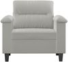 vidaXL Sessel Hellgrau 60 cm Mikrofasergewebe 359550 Bild 3
