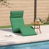 Sonnenliege Klappbar, Gartenliege Grün 175x54x8,5 cm Oxford-Gewebe Bild 3
