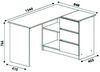 Shefa Line Eckschreibtisch L-Form Sonoma Eiche / Weiß - 125x85x77 cm Bild 5